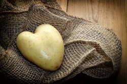 potato-heart-fabric-wood